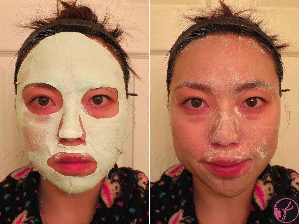 Dead Sea Mud Clay Spa On (Left) / Mask Off (Right)