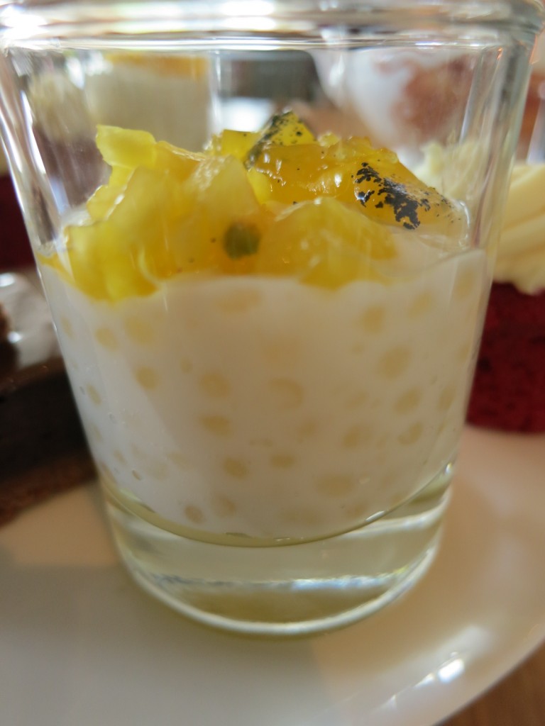 Charred Pineapple with Coconut Milk, Tapioca, and Passionfruit