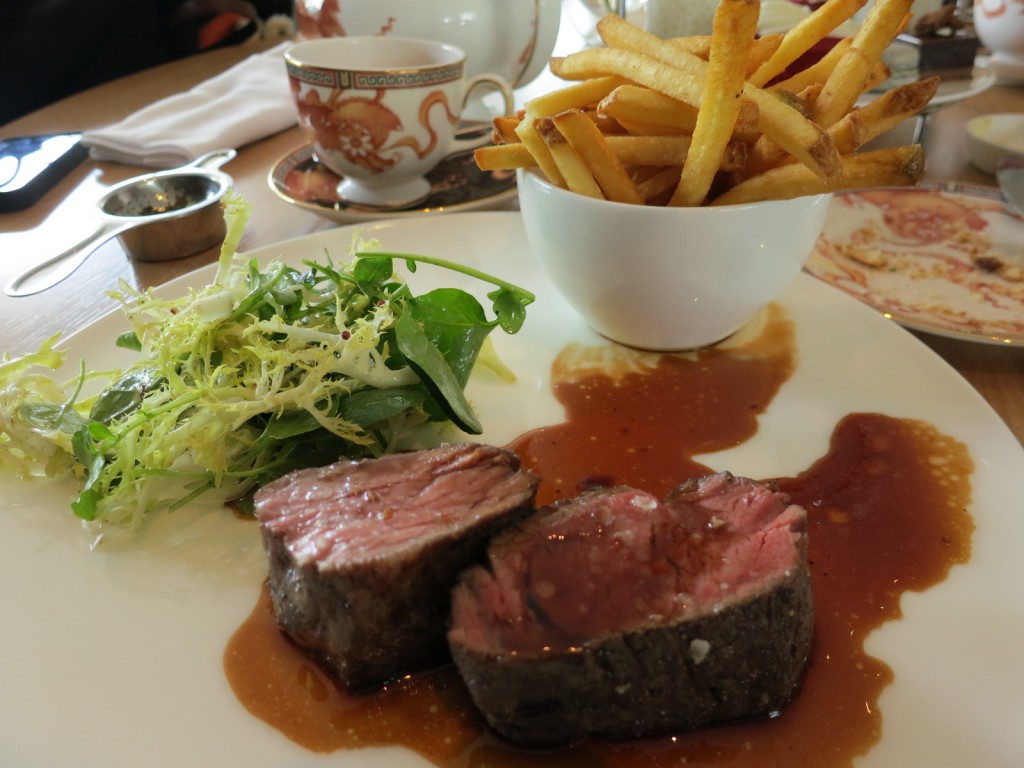 Steak & Frites Prime Canadian Beef & Golden Frites Served with Watercress Greens & Red Wine Jus