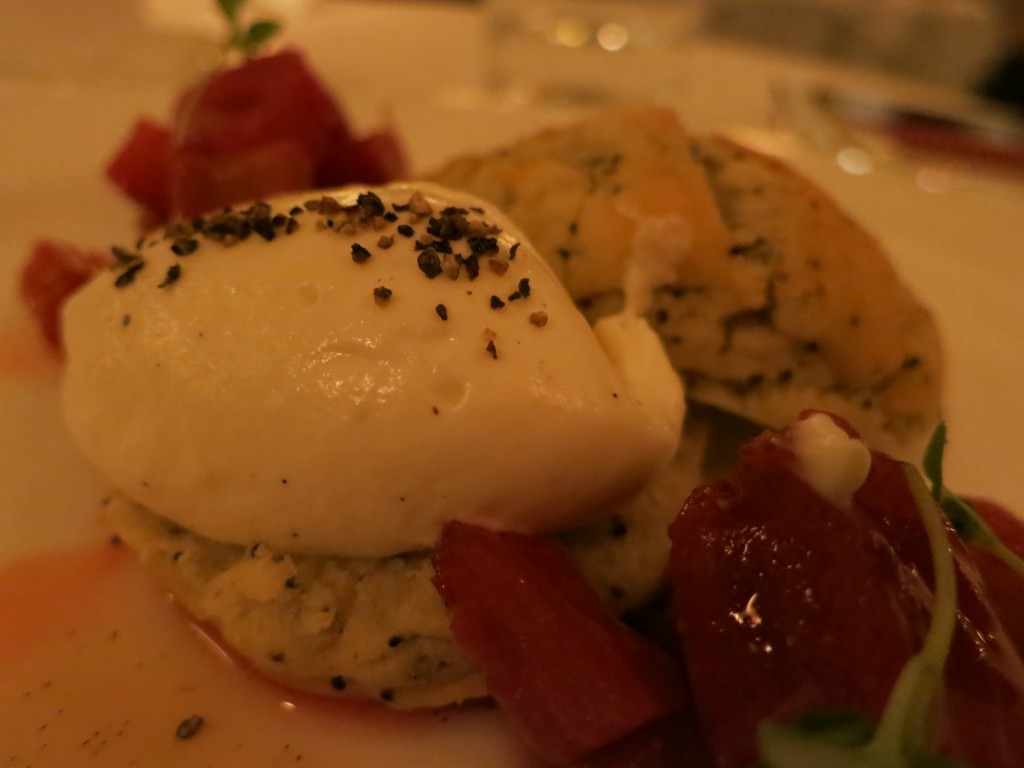 Summerlicious 2012 Poppy Seed Shortcake marinated fruits, vanilla gastrique, crème fraîche mousse