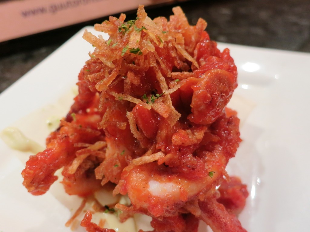 IKAPIRI deep fried calamari with spicy ketchup and wasabi mayo