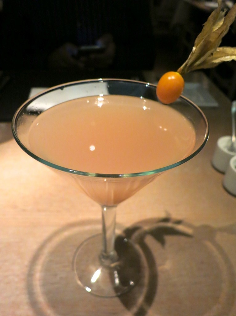 BYMARK Chilled Absolut Citron, pink grapefruit juice, champagne