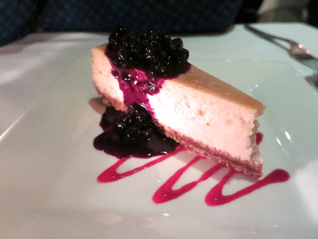 Cheesecake Topped with Mixed Berries Compote